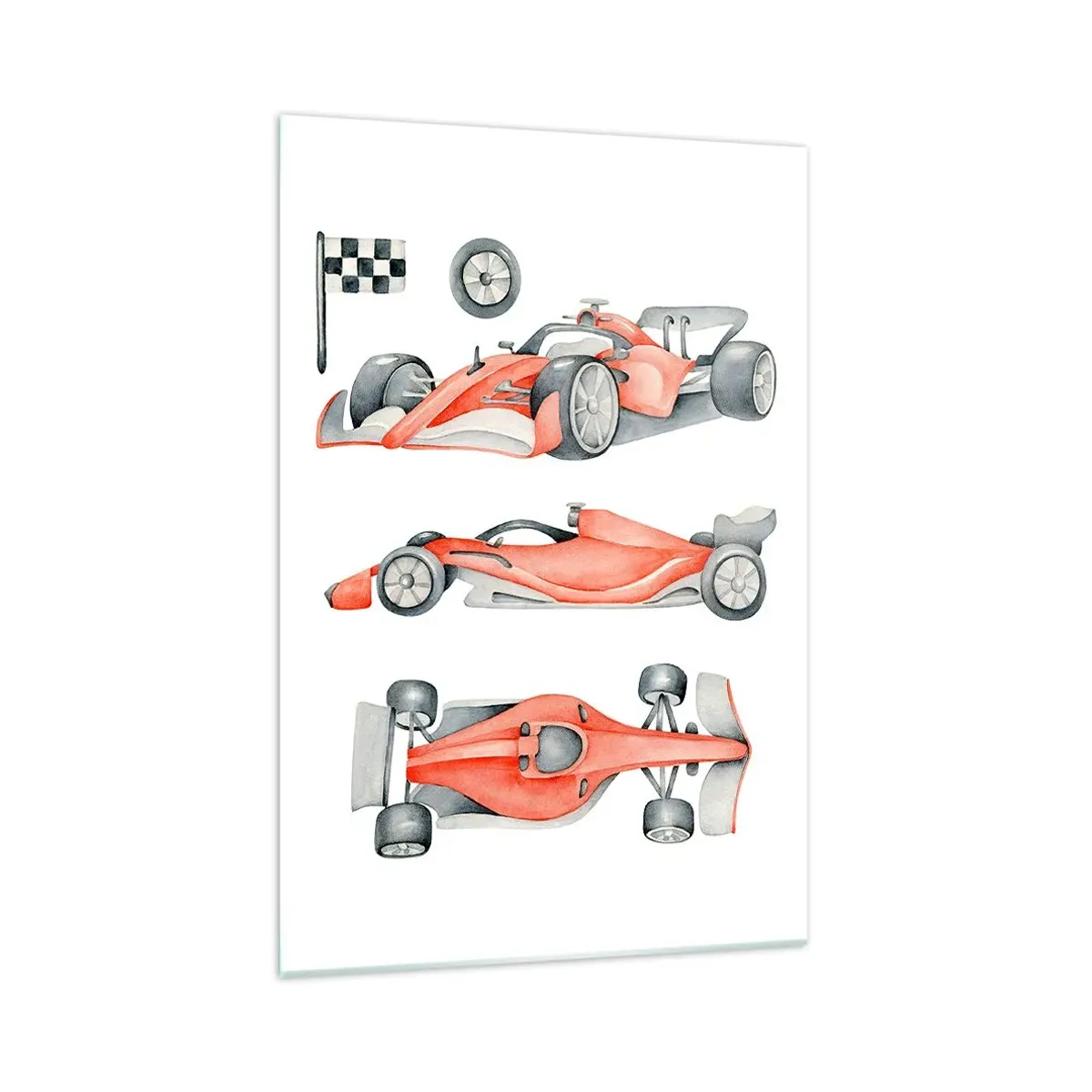 Obraz na skle - Dobehnúť sen - 70x100 cm