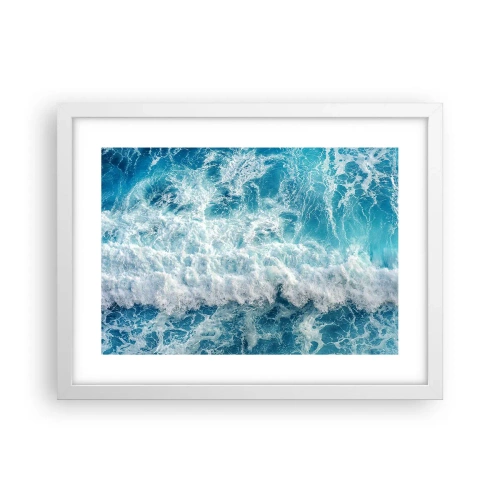 Plagát v bielom ráme - Radostne a skákavo - 40x30 cm