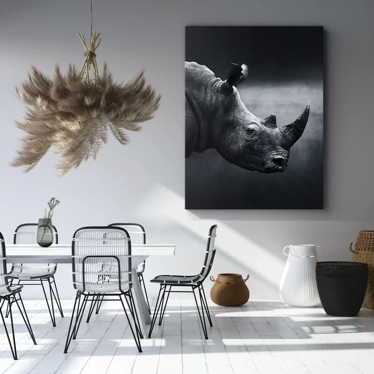 Obraz na plátne - Pravý profil - 55x100 cm