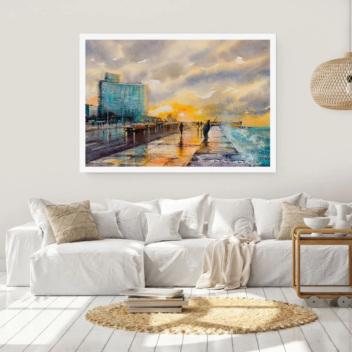 Plagát - Život na pobreží - 100x70 cm
