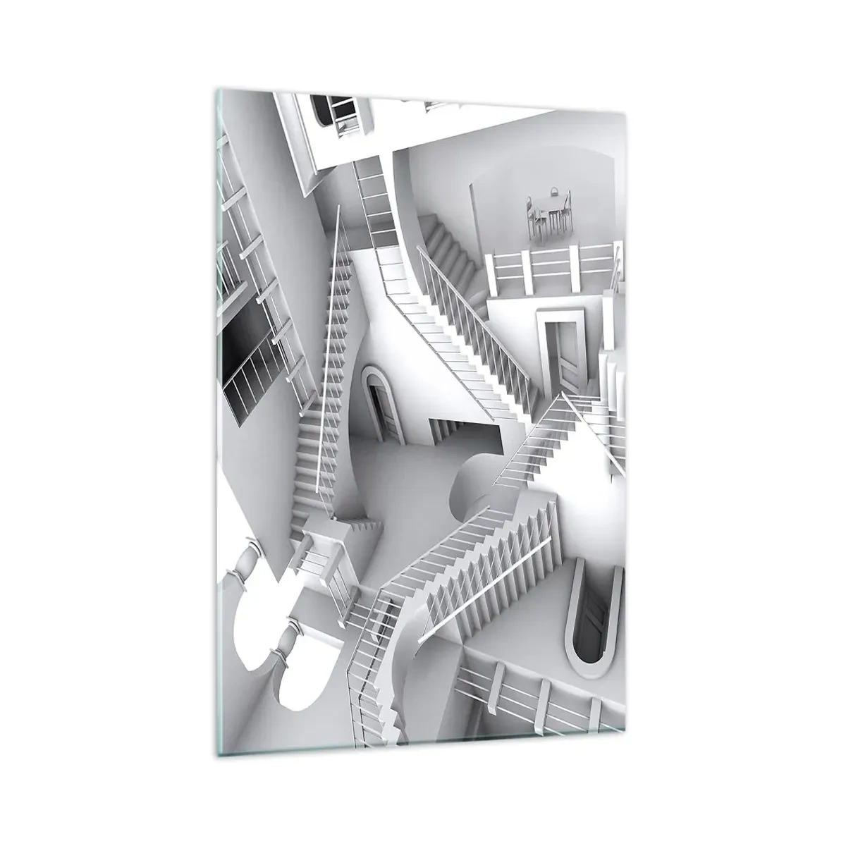 Obraz na skle - Paradoxy prostoru - 80x120 cm