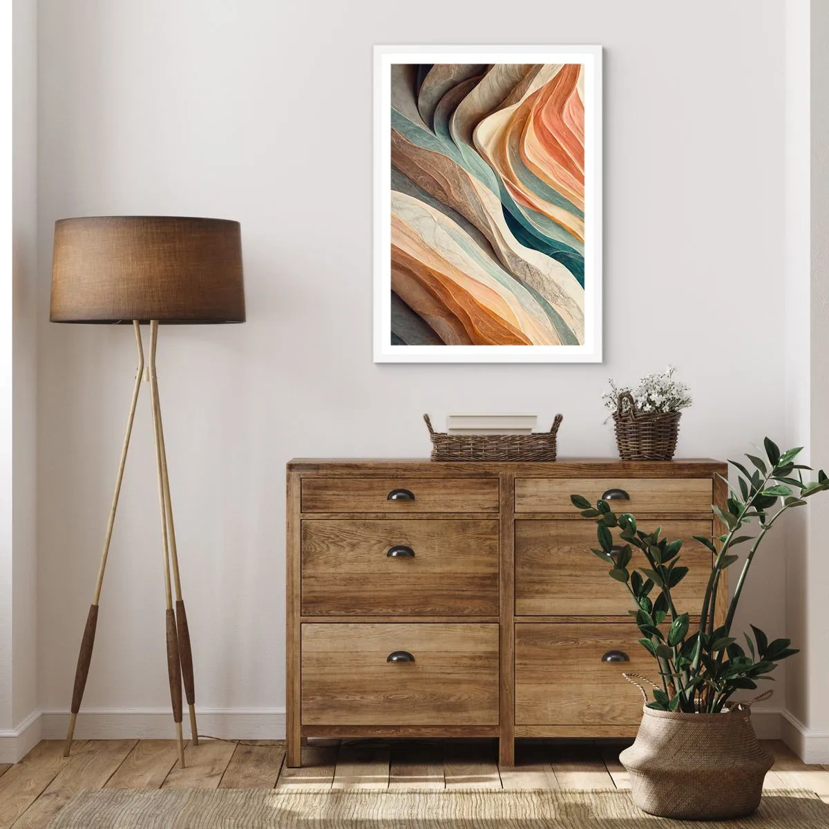 Plagát v bielom ráme - Okamih pred zmenou - 50x70 cm