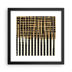 Plagát v čiernom ráme - Architektonická abstrakcia - 30x30 cm
