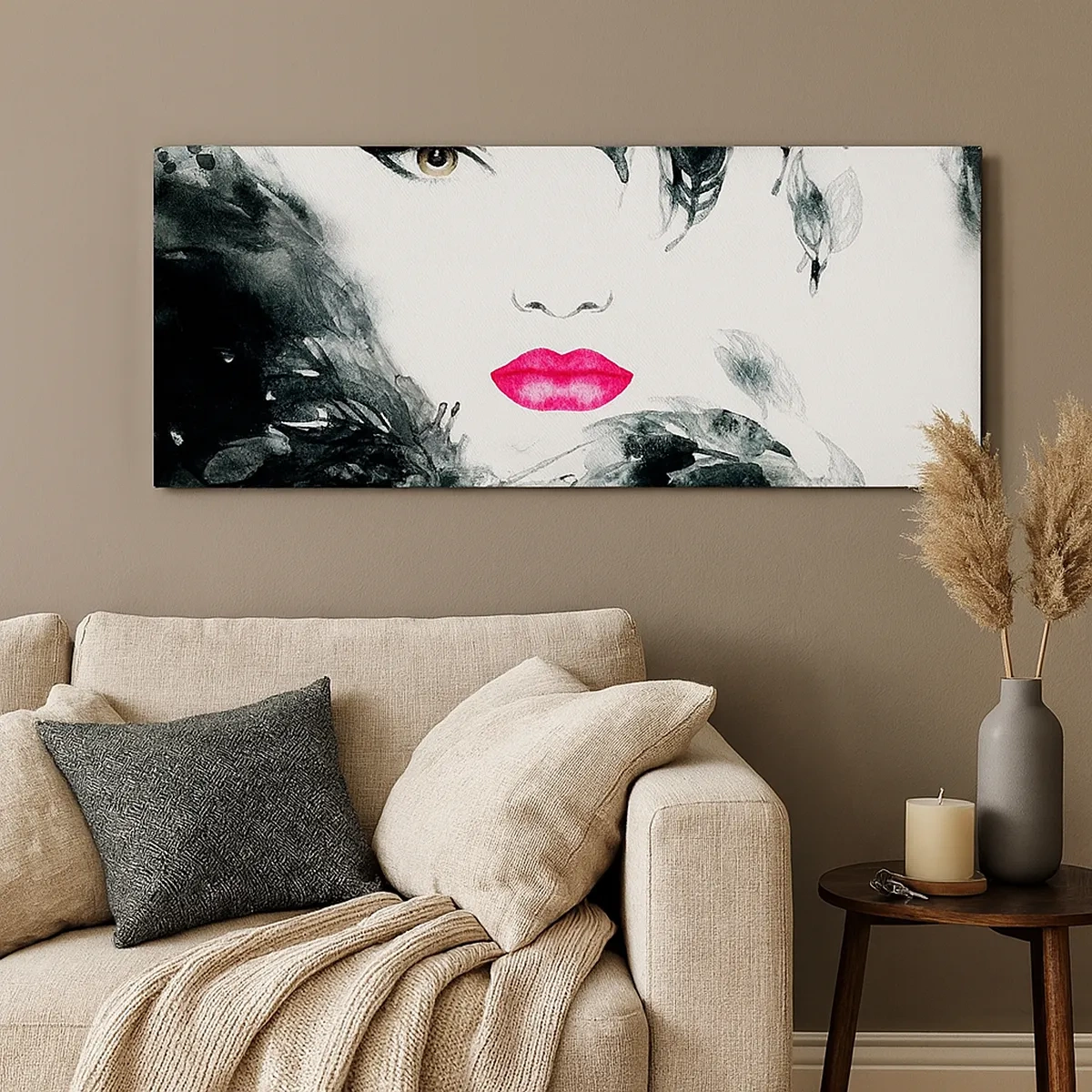 Obraz na plátne - Pozor! Femme fatale - 30x30 cm