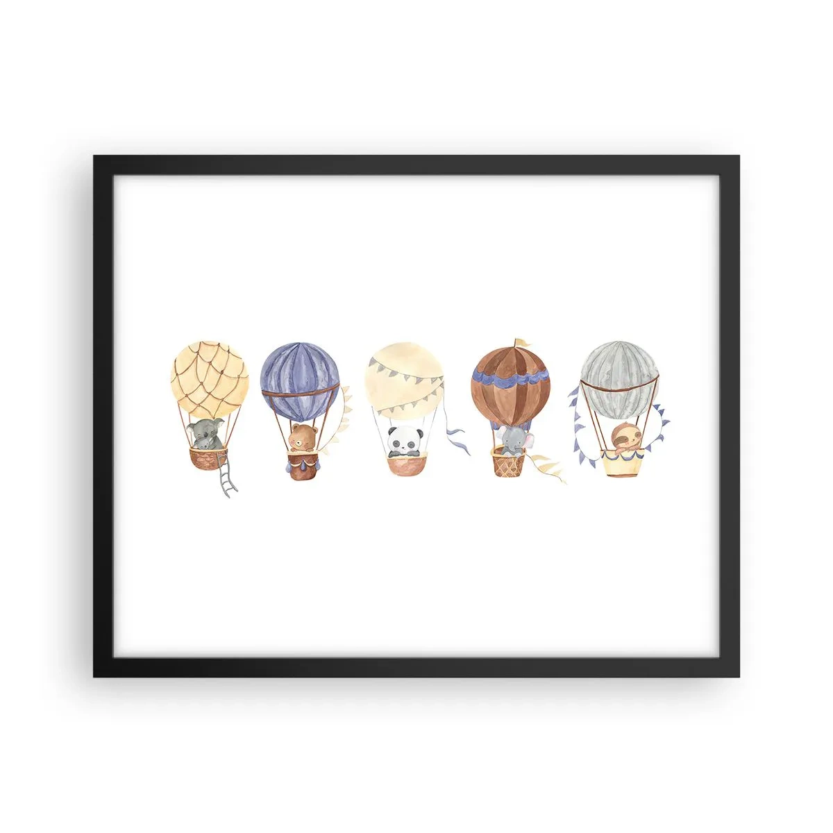 Plagát v čiernom ráme - Priatelia na cestách - 50x40 cm