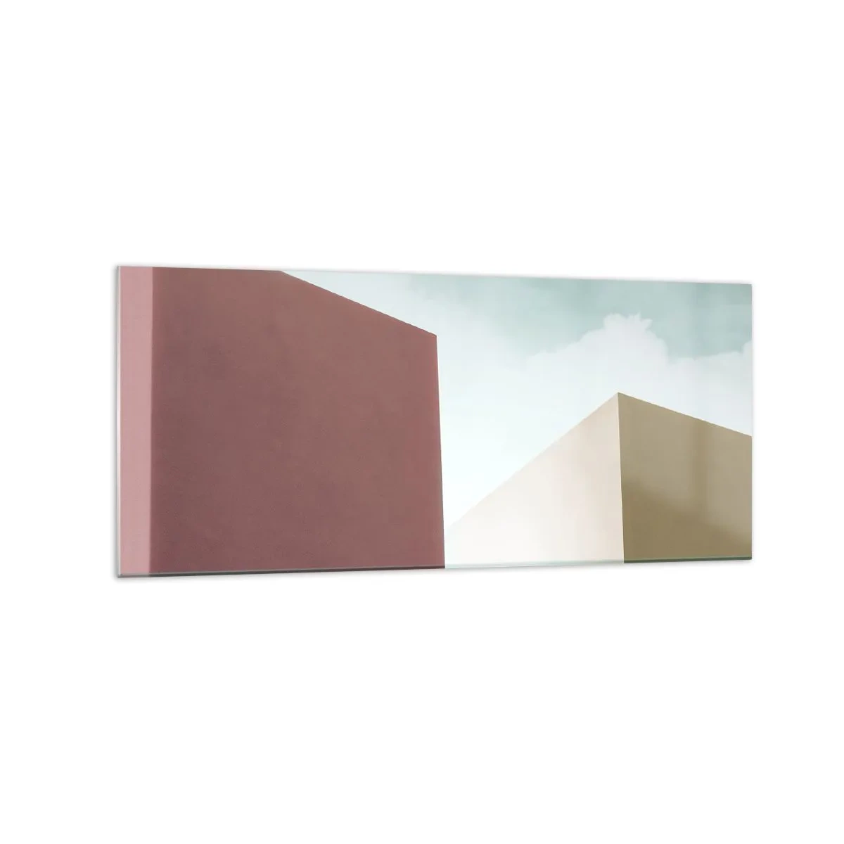 Obraz na skle - Geometria slnečného leta - 120x50 cm