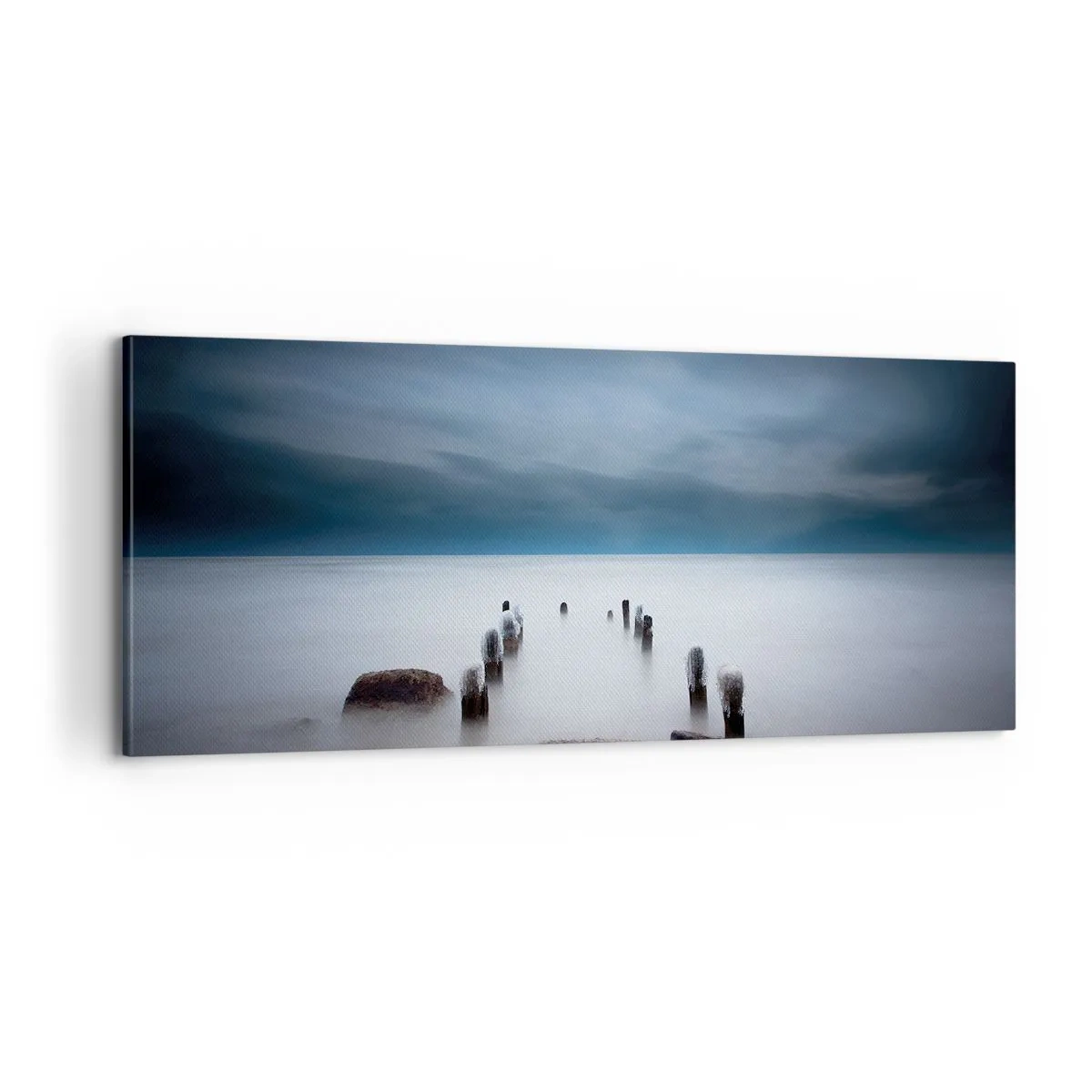Obraz na plátne - Zamyslené jazero - 100x40 cm