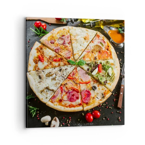 Obraz na plátne - Vejár chutí - 70x70 cm