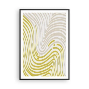 Plagát v čiernom ráme - Kompozícia s miernym ohybom - 70x100 cm