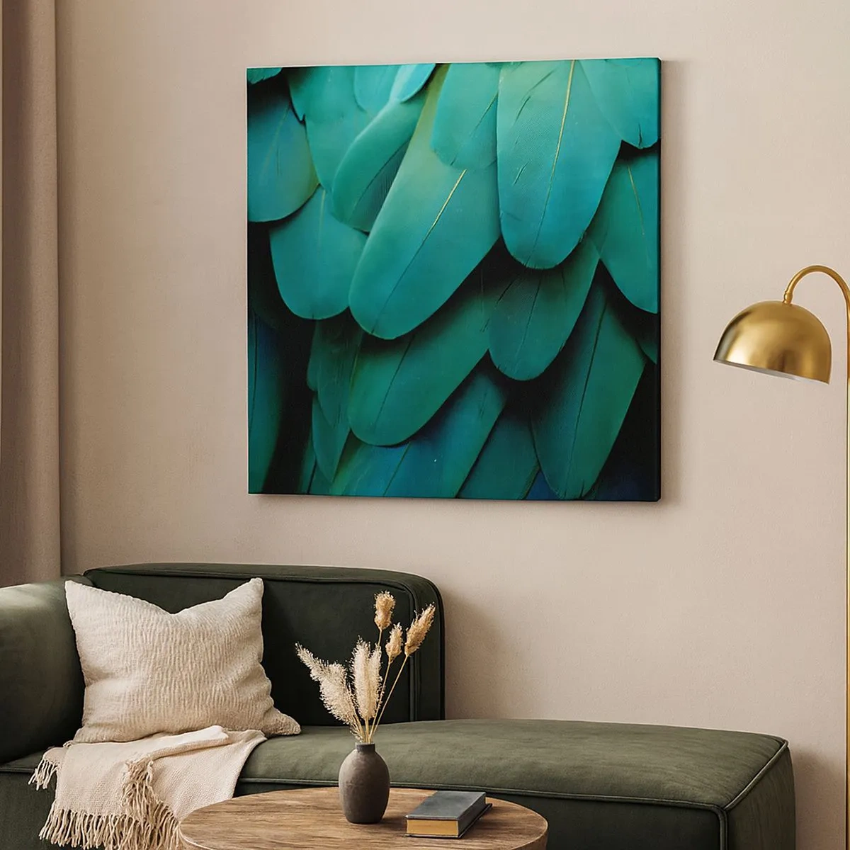 Obraz na plátne - Presnosť papagájovej povahy - 30x30 cm