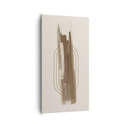 Obraz na plátne - Závan šedej - 65x120 cm