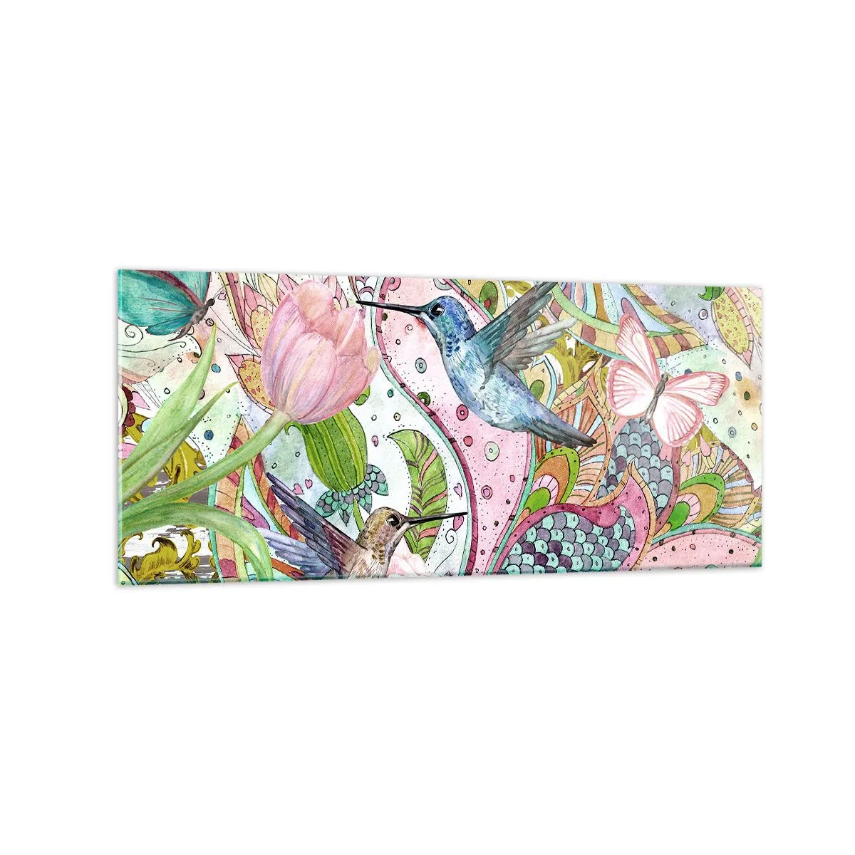 Obraz na skle - Zamotané do lián - 120x50 cm