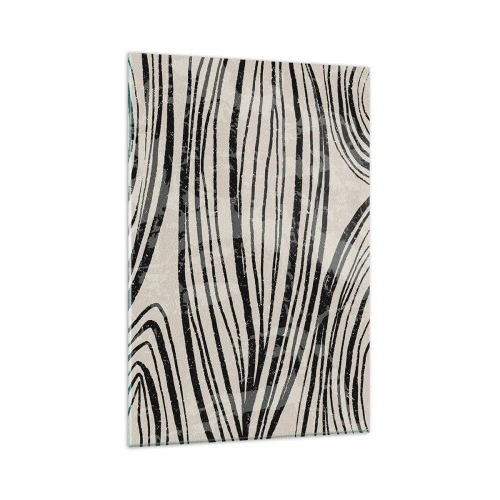 Obraz na skle - Močiar s líniami - 80x120 cm