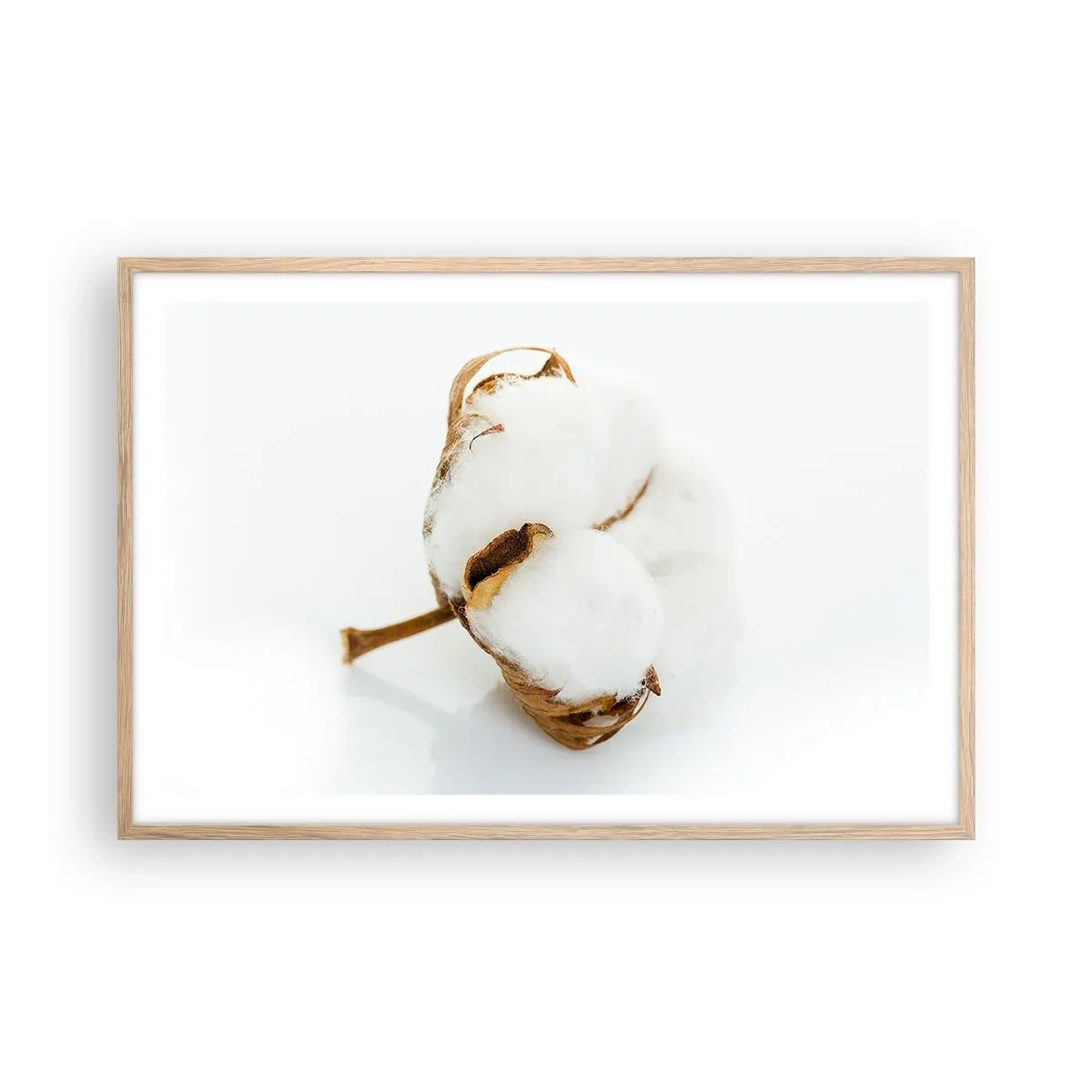 Plagát v ráme zo svetlého duba - Mäkká od prírody - 91x61 cm