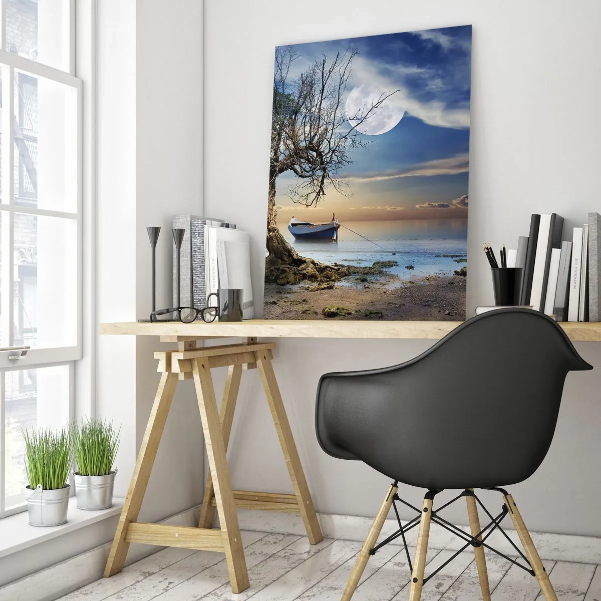 Obraz na skle - Je to koniec alebo začiatok? - 50x70 cm