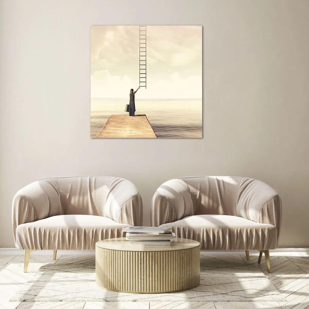 Obraz na skle - Magická cesta - 70x70 cm