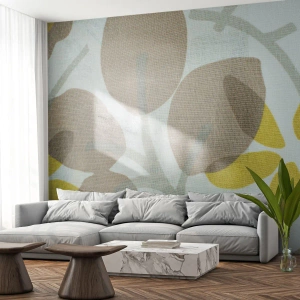 Fototapeta Premium Sand - Kompozícia v plnom slnku - Boho, Kvety, Minimalizmus - 100x70 cm