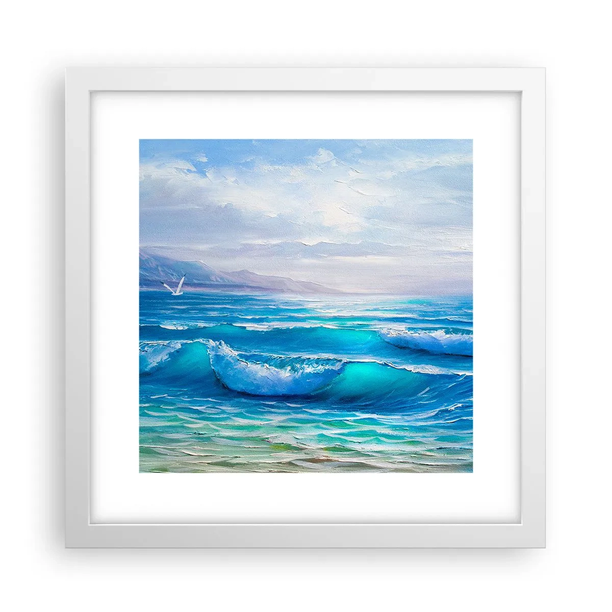 Plagát v bielom ráme - Prináša ukojenie - 30x30 cm