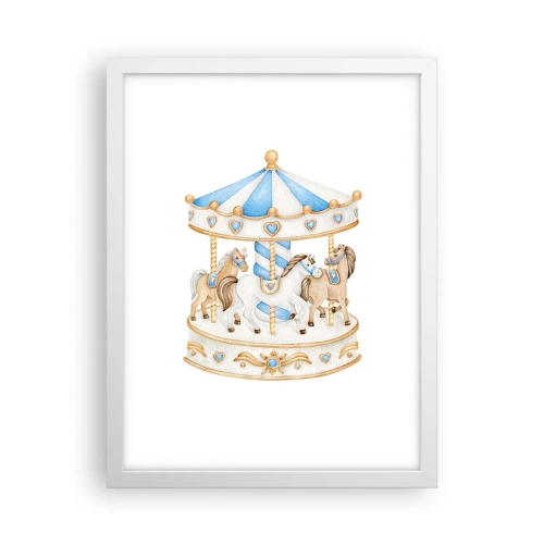 Plagát v bielom ráme - Sladké detstvo - 30x40 cm