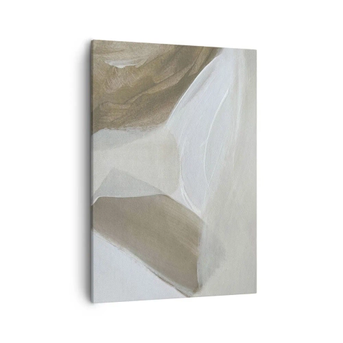 Obraz na plátne - Vlna bielej - 50x70 cm