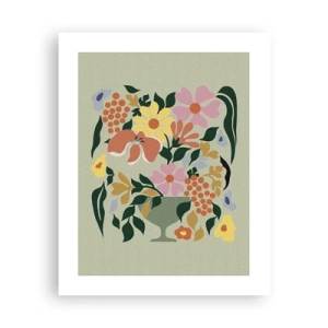 Plagát - Kytica prekypujúca životom - 40x50 cm