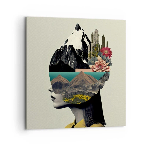 Obraz na plátne - Žena – vždy tajomstvo - 60x60 cm