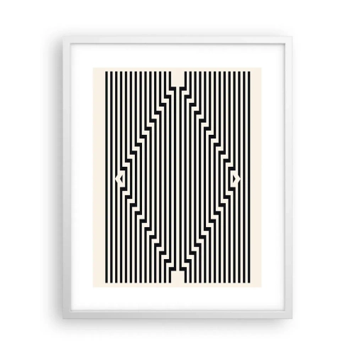 Plagát v bielom ráme - Geometrická ilúzia - 40x50 cm
