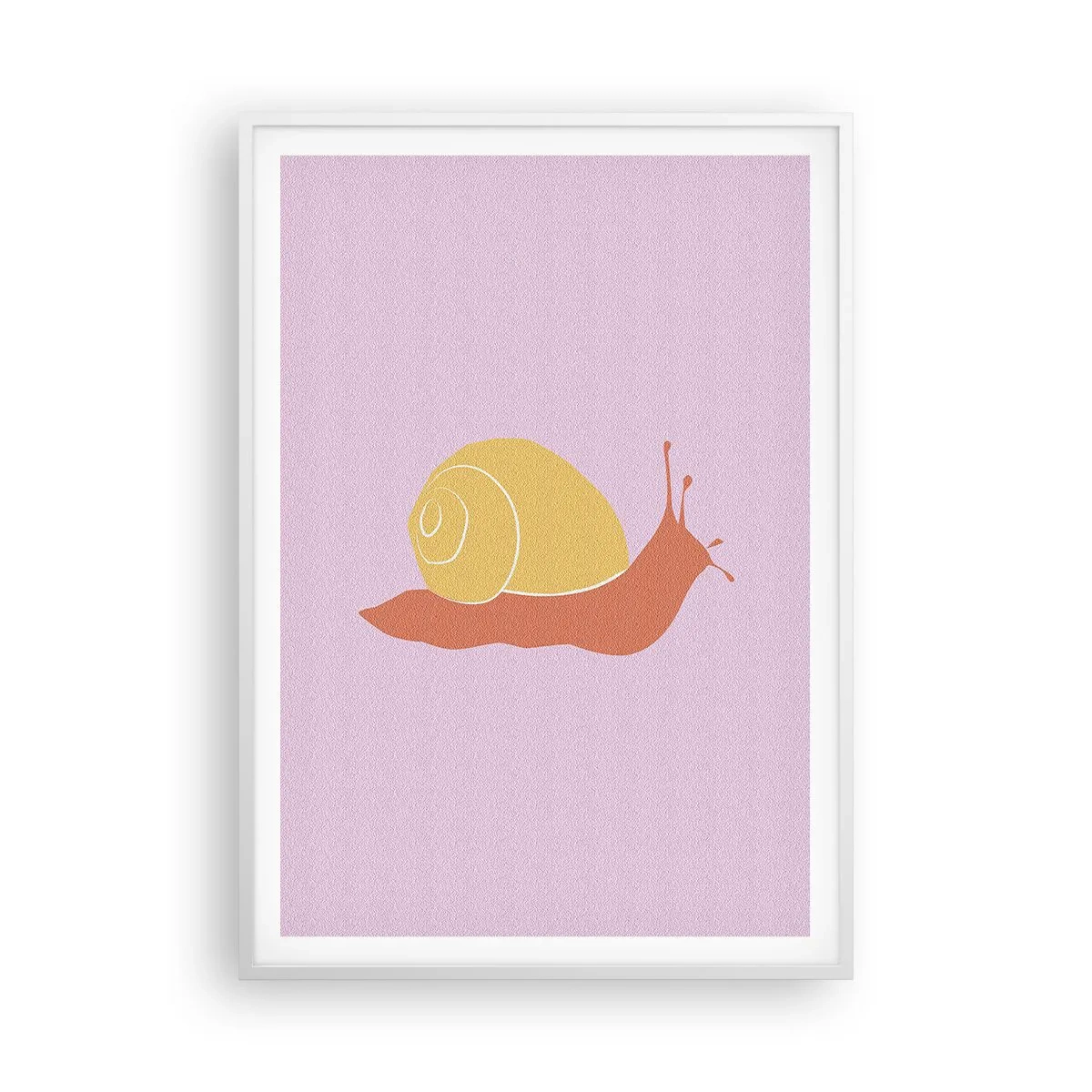 Plagát v bielom ráme - Nie je kam sa ponáhľať - 70x100 cm