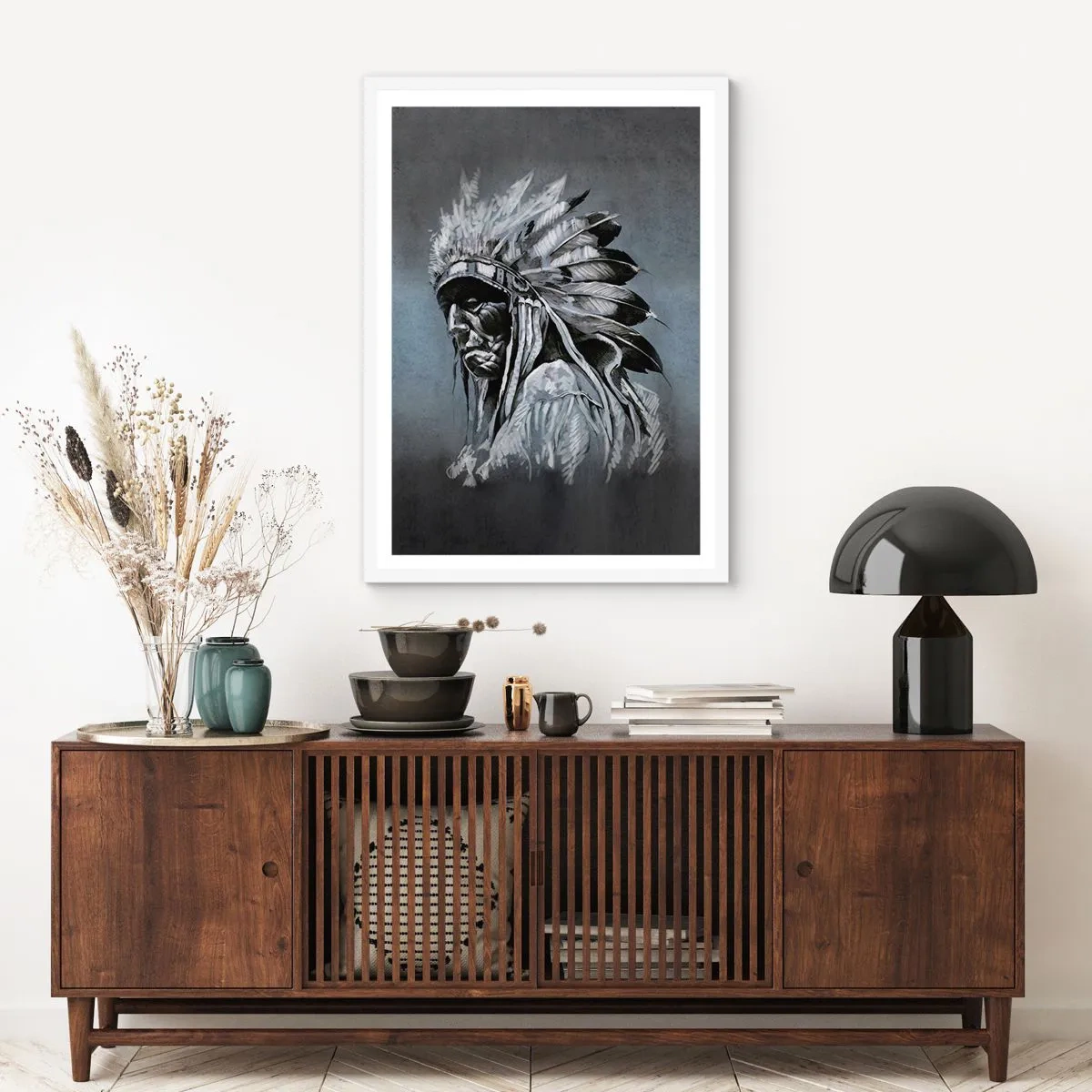 Plagát v bielom ráme - Návrat k základom - 50x70 cm