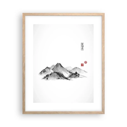 Plagát v ráme zo svetlého duba - Za hranicou vzdialenosti - 40x50 cm