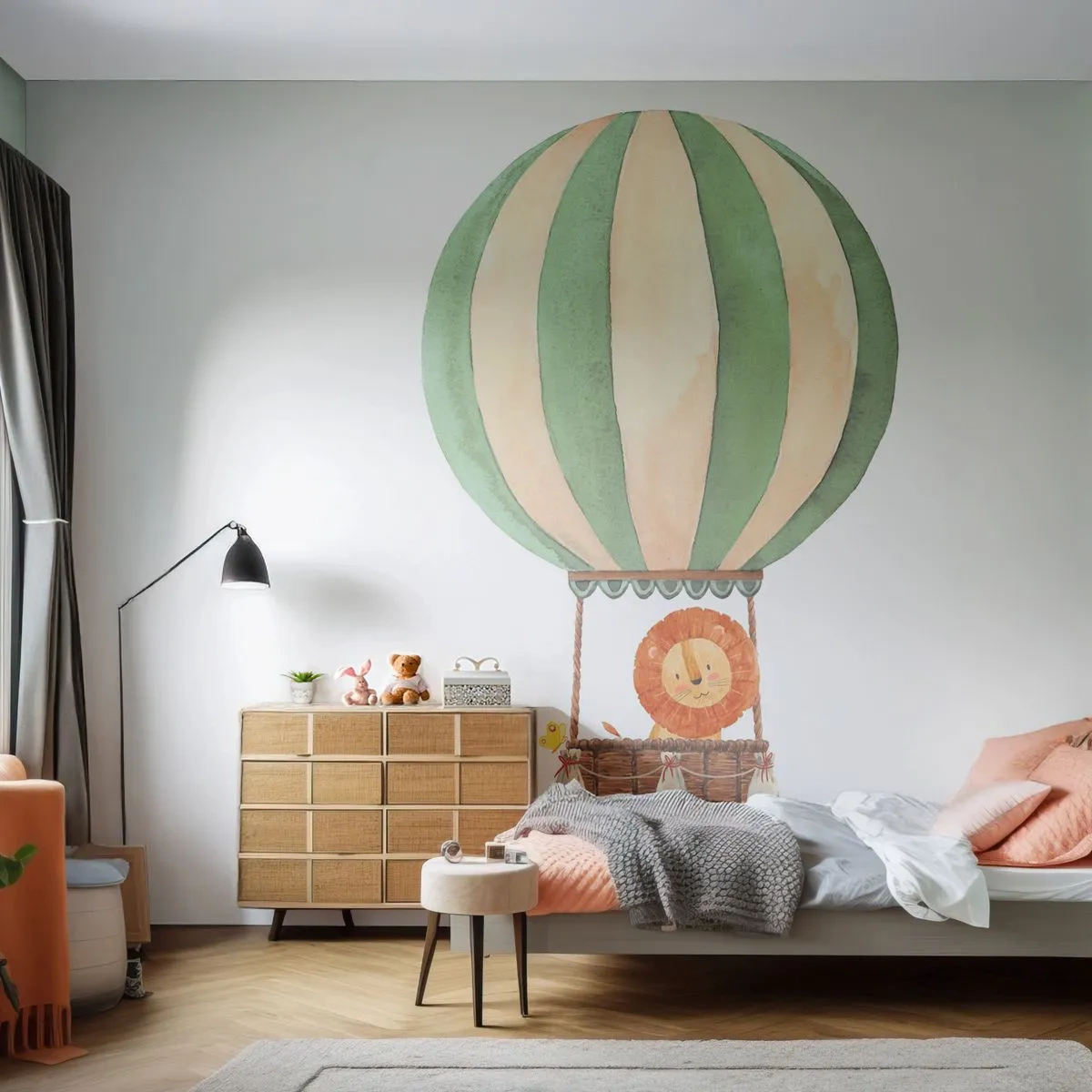 Fototapeta Premium Canvas - Leonove cesty - Balón, Lev, Detský - 400x280 cm