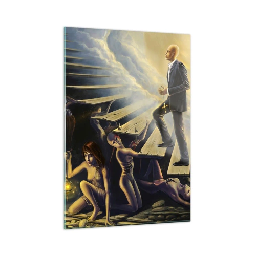 Obraz na skle - Dantovo putovanie k svetlu - 50x70 cm