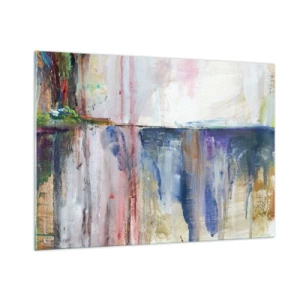 Obraz na skle - Farebné dojmy a asociácie - 100x70 cm