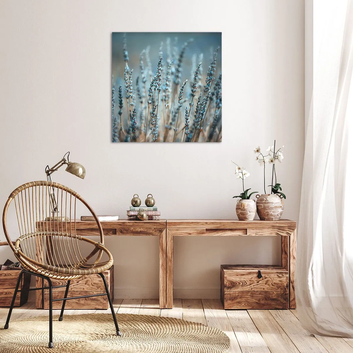 Obraz na plátne - Voňavý lán - 30x30 cm
