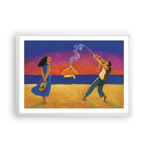 Plagát v bielom ráme - Viac ako hviezda z neba - 70x50 cm