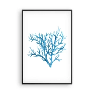 Plagát v čiernom ráme - Morský filigrán - 61x91 cm