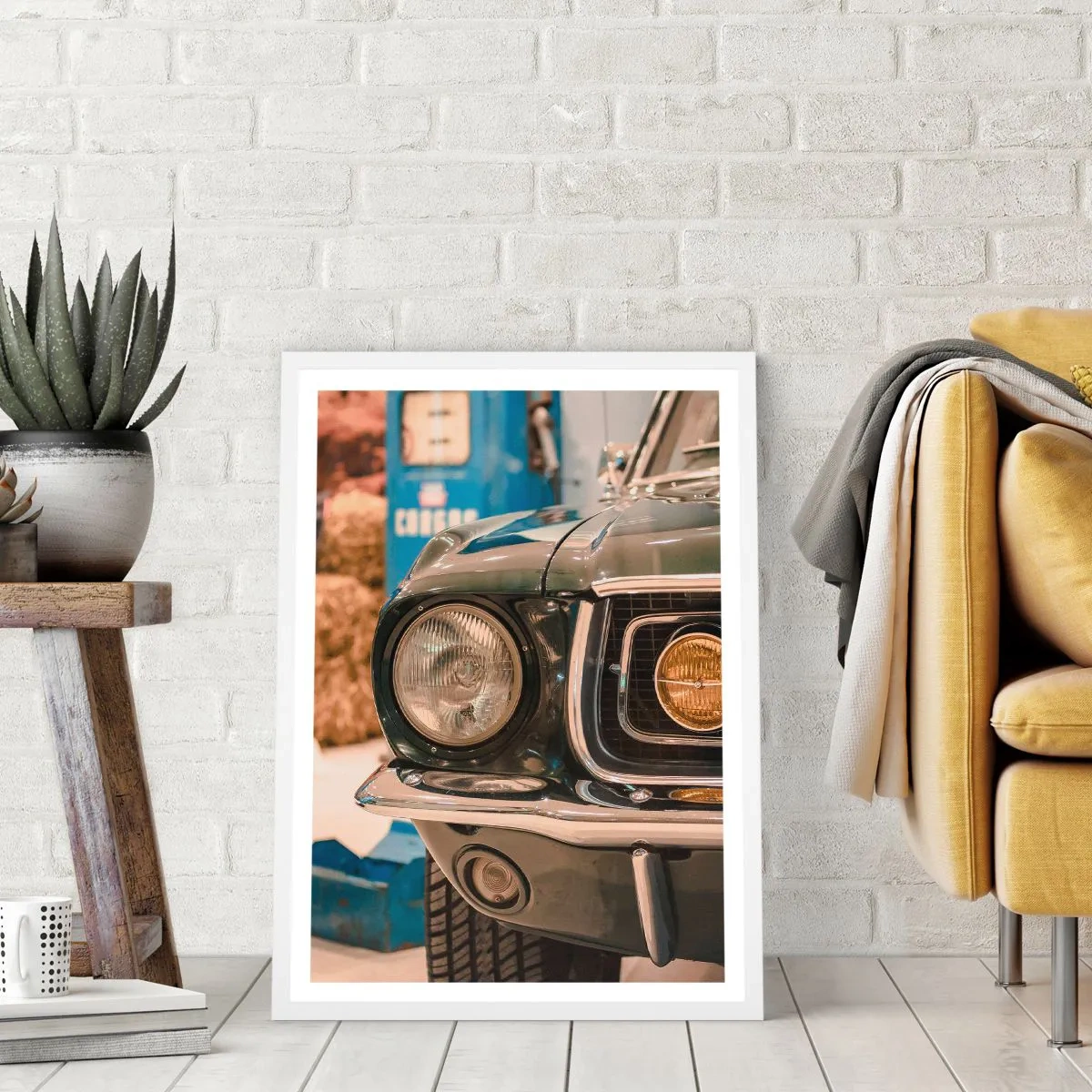 Plagát v bielom ráme - Stretnutie s legendou - 40x50 cm