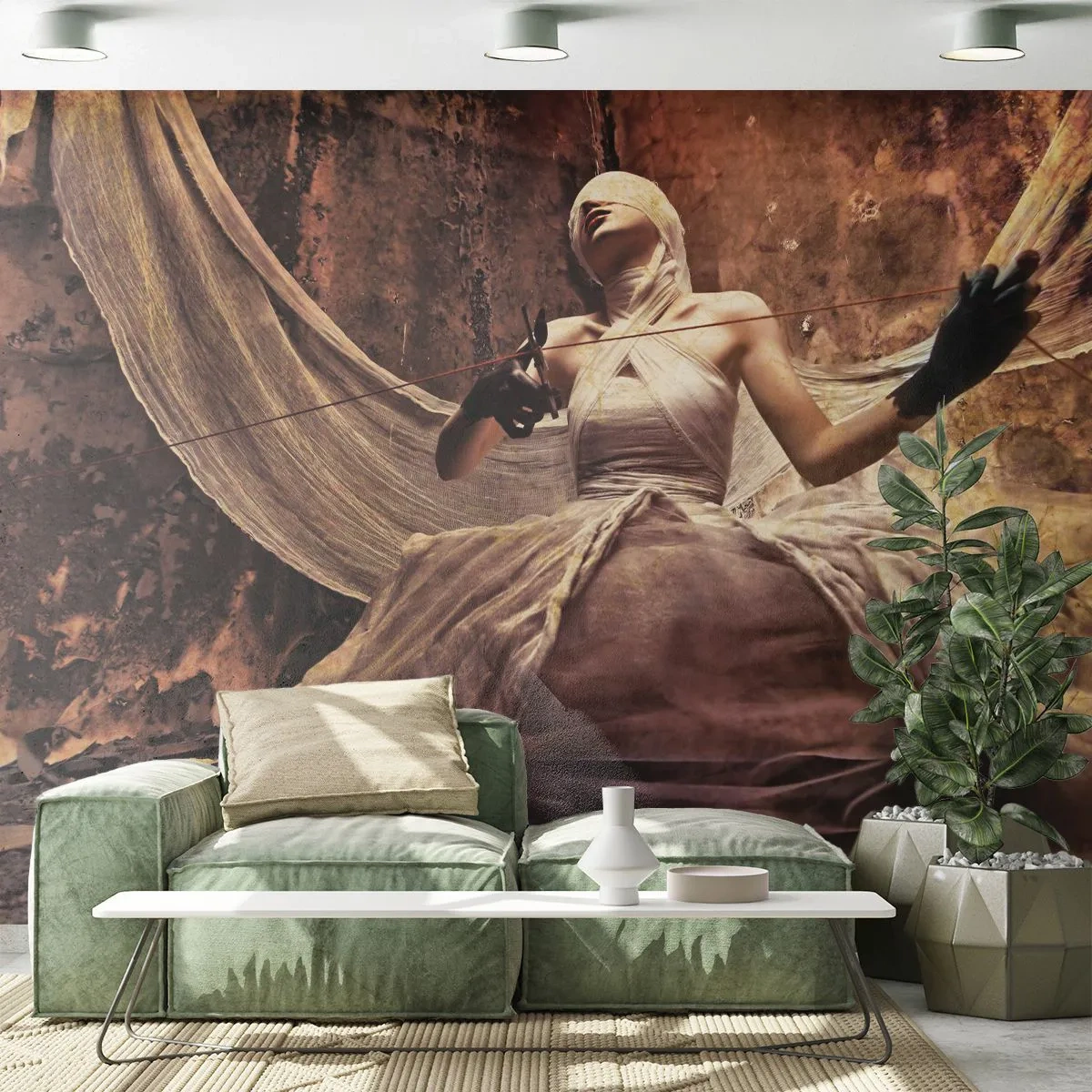 Fototapeta Premium Sand - Bohyňa osudu - Divadlo, Kus, Muž - 400x280 cm