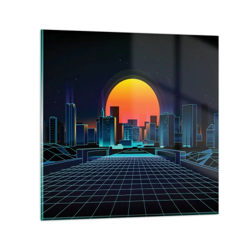 Obraz na skle - Stále chcete do reálu? - 70x70 cm