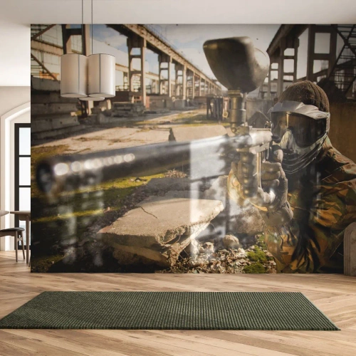 Fototapeta Premium Canvas - Aj vy sa môžete stáť hrdinom - Paintball, Šport, Vojenské - 250x175 cm