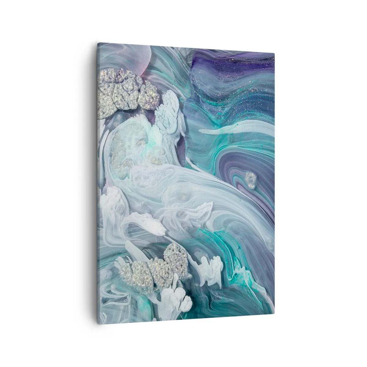 Obraz na plátne - Prúdy modrej - 50x70 cm