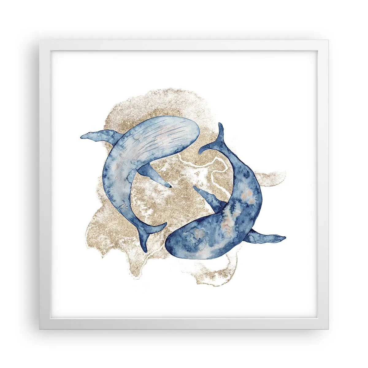 Plagát v bielom ráme - Priateľstvo alebo láska? - 40x40 cm