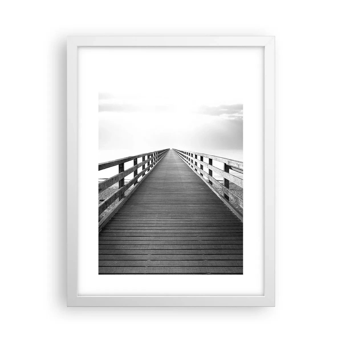 Plagát v bielom ráme - Do diaľky… - 30x40 cm