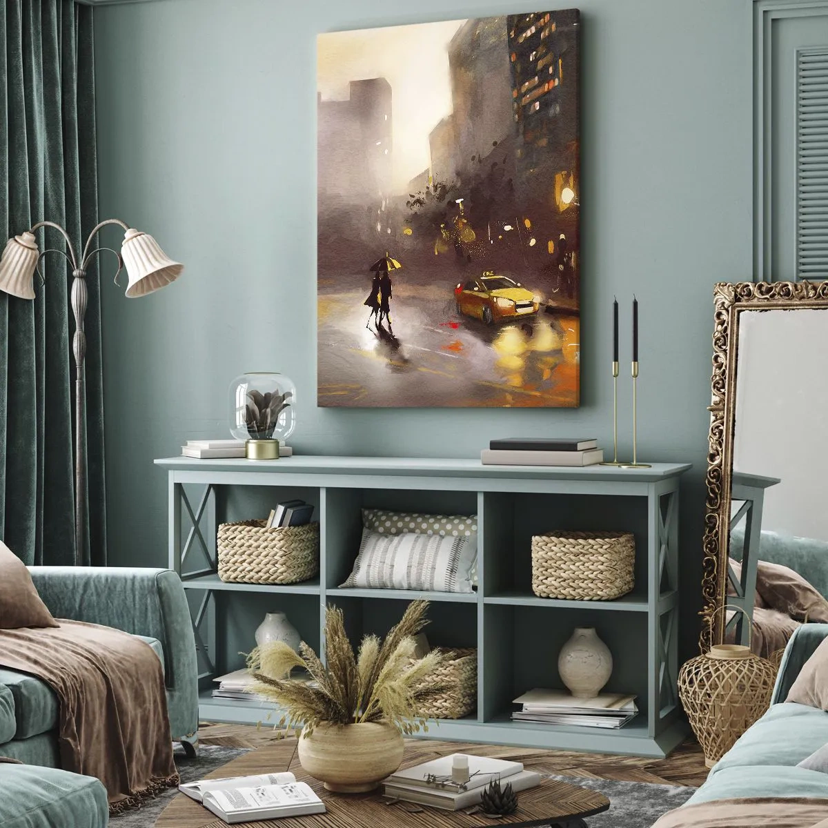 Obraz na plátne - Vo svetlách New Yorku - 50x70 cm