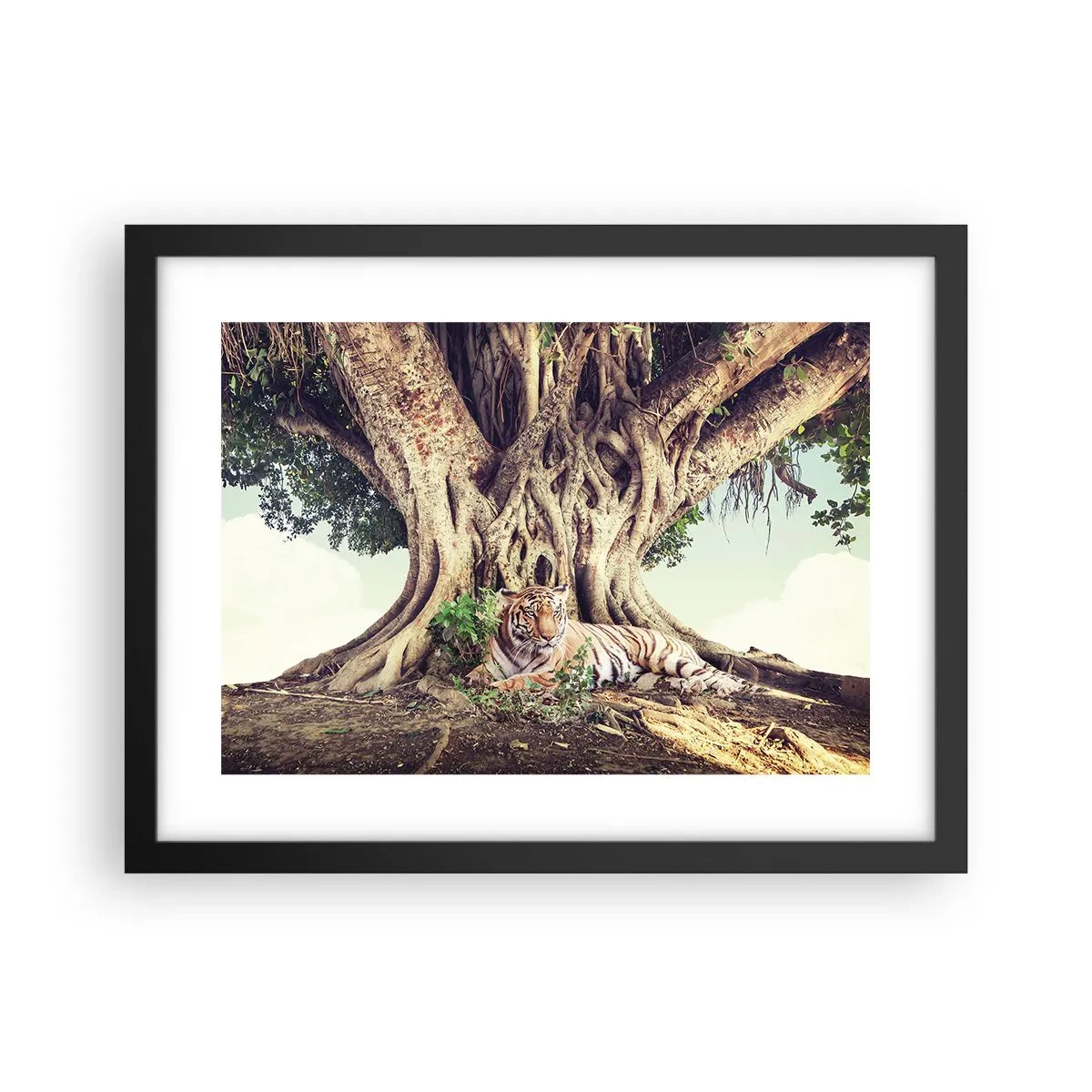 Plagát v čiernom ráme - Pohľad z knihy Mojžišovej - 40x30 cm