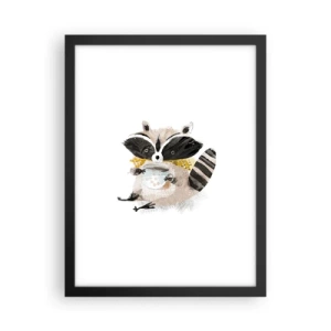 Plagát v čiernom ráme - Môj priateľ mýval - 30x40 cm