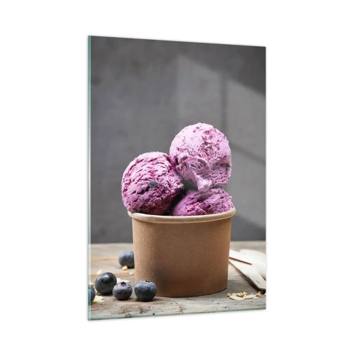 Obraz na skle - Sladkosť a chlad - 50x70 cm