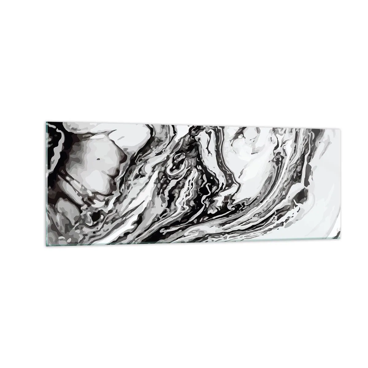 Obraz na skle - Na začiatku bol chaos - 140x50 cm