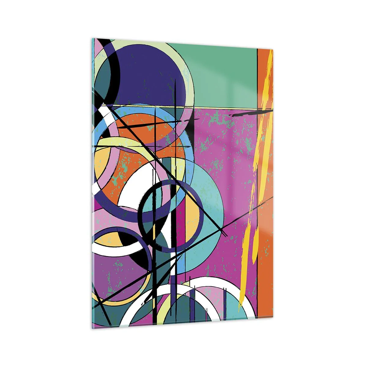 Obraz na skle - Kruh za kruhom - 50x70 cm