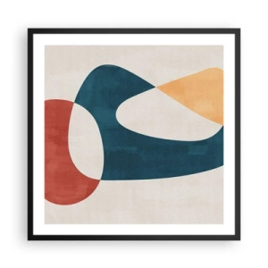 Plagát v čiernom ráme - Vplyvy a metamorfózy - 60x60 cm